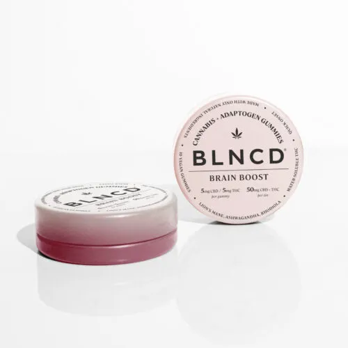 BLNCD Brain Boost THC + Adaptogen Gummies, Hibiscus Punch
