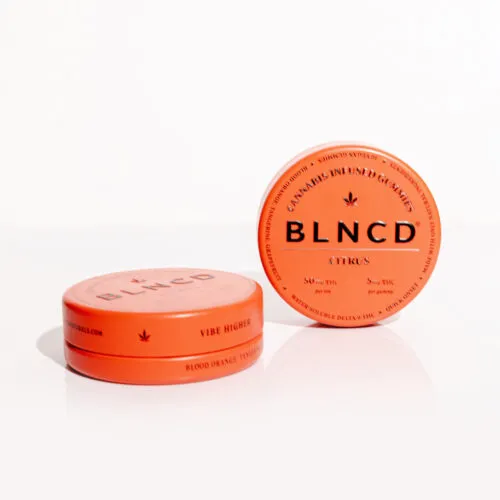 BLNCD Citrus THC Gummies, Blood Orange · Tangerine · Grapefruit