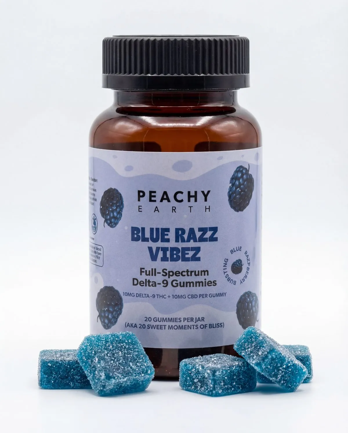 Blue Razz Vibez Delta-9 Gummies